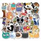 50Pcs Cute Cats Stickers Vinyl Decals For Cup Notebook Laptop Luggage Skateboard