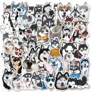 50Pcs Siberian Husky Vinyl Stickers For Phone Guitar Laptop Luggage Skateboard