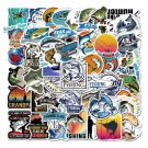 50Pcs Fishing Stickers Decals For Skateboard Laptop Luggage Phone Motorcycle Cup