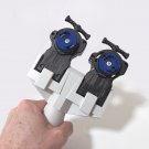 Custom Dual Metal Fusion Launcher Grip WHITE - LAUNCH 2 BEYS AT ONCE! Gift Boys Kids