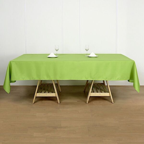 Apple Green 60X102" Rectangle Polyester Tablecloth Wedding Kitchen Catering