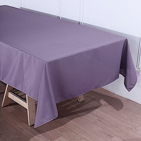5 Amethyst 60X102 Rectangle Polyester Tablecloths Wedding Catering Supplies