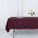 Burgundy Polyester 54X96" Rectangle Tablecloths Wedding Party Catering Linens