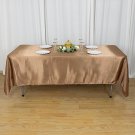 Taupe 60X102" Rectangle Satin Tablecloth Wedding Party Banquet Linens