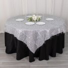 72"X72" Polyester Square Table Overlay Metallic Foil Tinsel Party Decorations