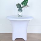 1 White 41-50 Gallons Spandex Stretch Round Trash Bin Cover Wedding Party
