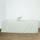 Ivory Fitted 8 Ft Polyester Table Cover Wedding Tradeshow Tablecloths Supply