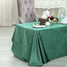 Hunter Green 90"X132" Premium Velvet Rectangular Tablecloth Wedding Party Linens