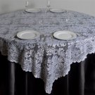 White Lace 72X72" Table Overlay Wedding Party Catering Reception Linens