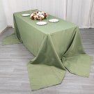 90X156" Eucalyptus Green Premium Rectangle Polyester Tablecloth Catering Party