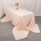 90X156" Blush Premium Rectangle Polyester Tablecloth Catering Party Linens