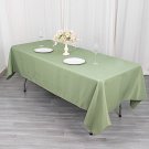 60X102" Eucalyptus Green Premium Rectangle Polyester Tablecloth Catering Linens