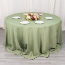 Eucalyptus Green 132" Premium Round Polyester Tablecloth Wedding Party Tabletop