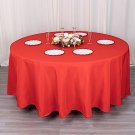 Red 108" Premium Quality Round Polyester Tablecloth Wedding Party Dinner