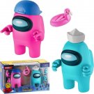 Among Us Pink Ol' Ball Game Cyan White Folded Hat Floaty Flamingo Set 7Muzzz1 For Gift