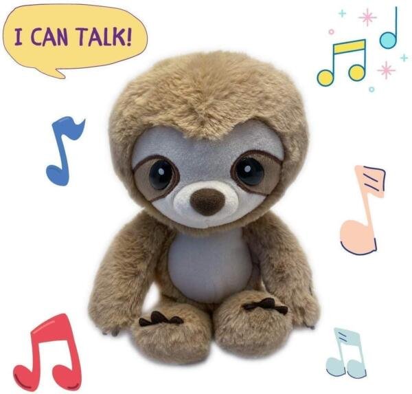 Sloth Mimic Repeats Talk Back Plush Early Learning Kids Toy Animal 7Fruzw1 For Gift