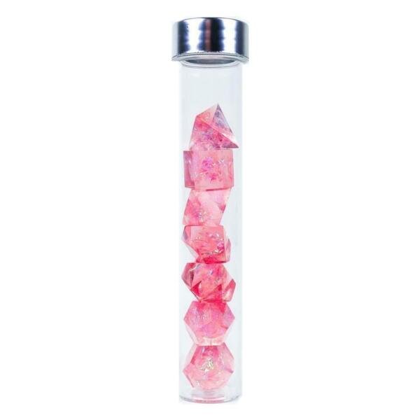 7-Set Cloak & Dagger Pink Dice Pack Uv Black Light Numbers Sirius 7Grgzf1 For Gift