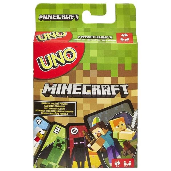 Uno Minecraft Edition Video Game Graphics Card Game Mattel 7H0Ozz1 For Gift