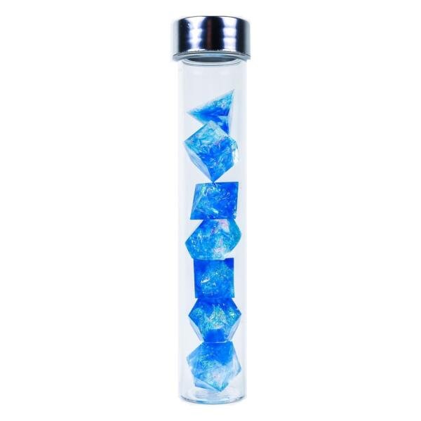 Sirius Dice 7-Set Cloak & Dagger Blue Dice Pack Uv Black Light Numbers 7Grjzd1 For Gift