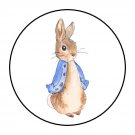 30 1.5" Blue Peter Rabbit, Labels /Seals Round Stickers