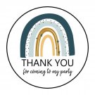 30 1.5" Thank You Rainbow Round Envelope Seals Stickers Favor Labels