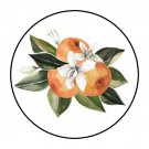 30 1.5" Orange Round Stickers Envelope Seals Favor Labels