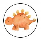 48 Baby Dinosaur Envelope Seals Labels Stickers 1.2" Round Favor