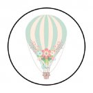 48 Hot Air Balloon Envelope Seals Labels Stickers 1.2" Round Favor