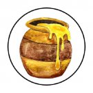48 Honey Envelope Seals Labels Stickers 1.2" Round Favor