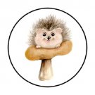 48 Hedgehog Envelope Seals Labels Stickers 1.2" Round Favor