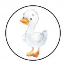 48 Duck Farm Animal Envelope Seals Labels Stickers 1.2" Round Favor