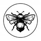 48 Bee Envelope Seals Labels Stickers 1.2" Round Favor Stickers