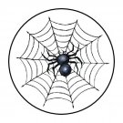 48 Halloween Spider Envelope Seals Labels Stickers 1.2" Round