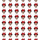 48 Minnie Mouse Face Red Bow Envelope Seals Labels Stickers 1.2" Round