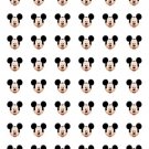 48 Mickey Mouse Face Envelope Seals Labels Stickers 1.2" Round