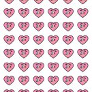 48 Mickey Mouse Minnie Mouse Heart Envelope Seals Labels Stickers 1.2" Round