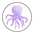 30 Octopus Ocean Envelope Seals Party Favors Labels Round Stickers 1.5" Round