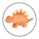 30 1.5" Dinosaur Birthday Baby Shower Favor Labels Round Stickers