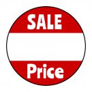30 1.5" Sale Price Labels Round Stickers