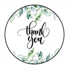 30 1.5" Thank You Greenery Order Envelope Seals Labels Stickers