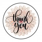 30 1.5" Thank You Boho Flower Order Envelope Seals Labels Stickers