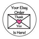 30 Thank You Ebay Order 1.5 Inch Labels Round Stickers Envelope Seals