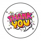 30 Thank You 1.5 Inch Labels Round Stickers
