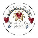 30 Stars Twinkle Favor 1.5 Inch Labels Round Stickers