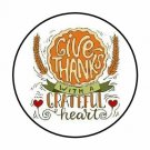 48 Fall Give Thanks Grateful Envelope Seals Labels Stickers 1.2" Round