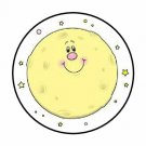 48 Cute Moon Envelope Seals Labels Stickers 1.2" Round