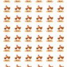 48 Chicken Eggs Envelope Seals Labels Stickers 1.2" Round .