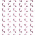 48 Pink High Heel Envelope Seals Labels Stickers 1.2" Round .