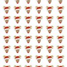 48 Reindeer Rudolph Envelope Seals Labels Stickers 1.2" Round .