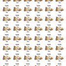 48 Thank You Dogs Envelope Seals Labels Stickers 1.2" Round .